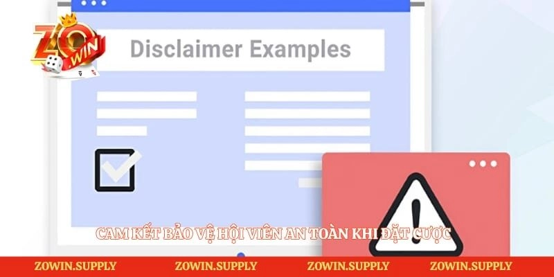 Cam kết bảo vệ hội viên an toàn khi đặt cược