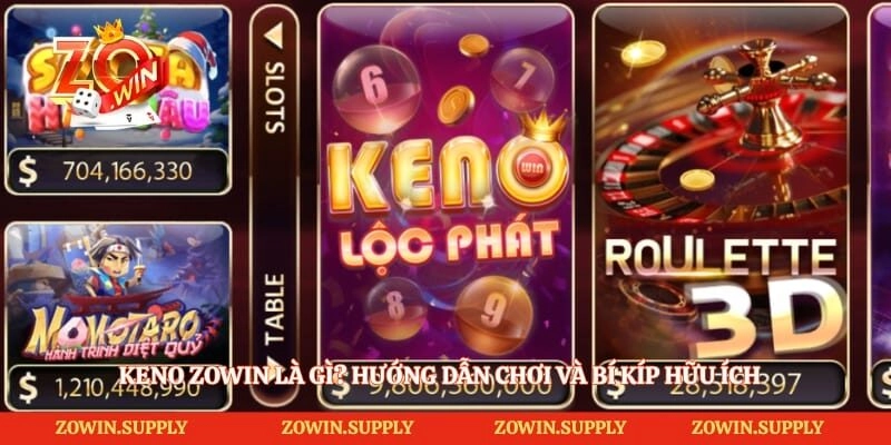 Keno Zowin Là Gì? Hướng Dẫn Chơi Và Bí Kíp Hữu Ích
